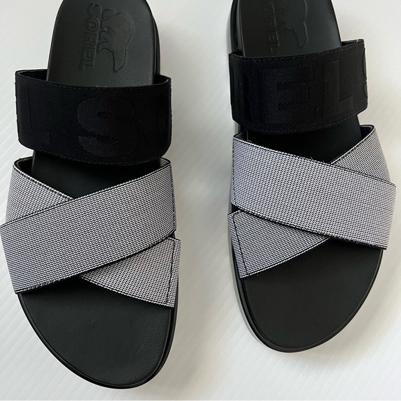 Sorel Black Roaming Slide Sandals - Picture 6 of 9